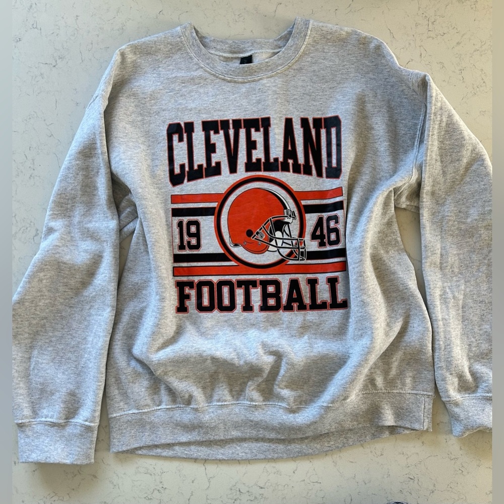 Vintage Retro Cleveland Browns 1946 Football Sweatshirt Unisex (W Oversized Fit) - Picture 16 of 16